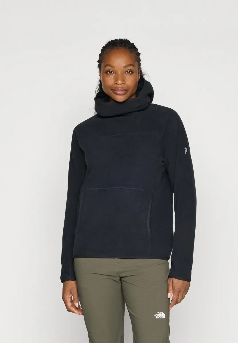 TREELINE HOOD - Fleecepullover - black