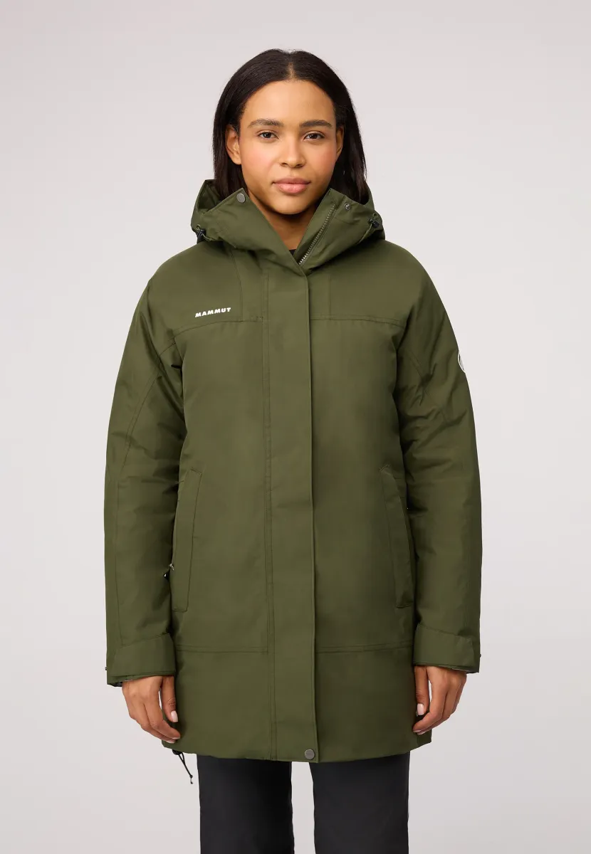 TREELINE THERMO HOODED - Daunenmantel - dark marsh