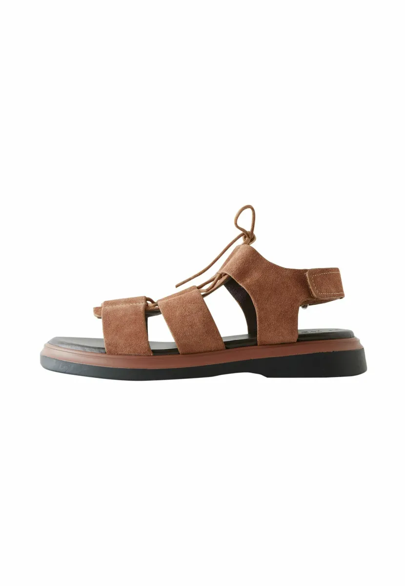 Trekkingsandale - tan brown suede