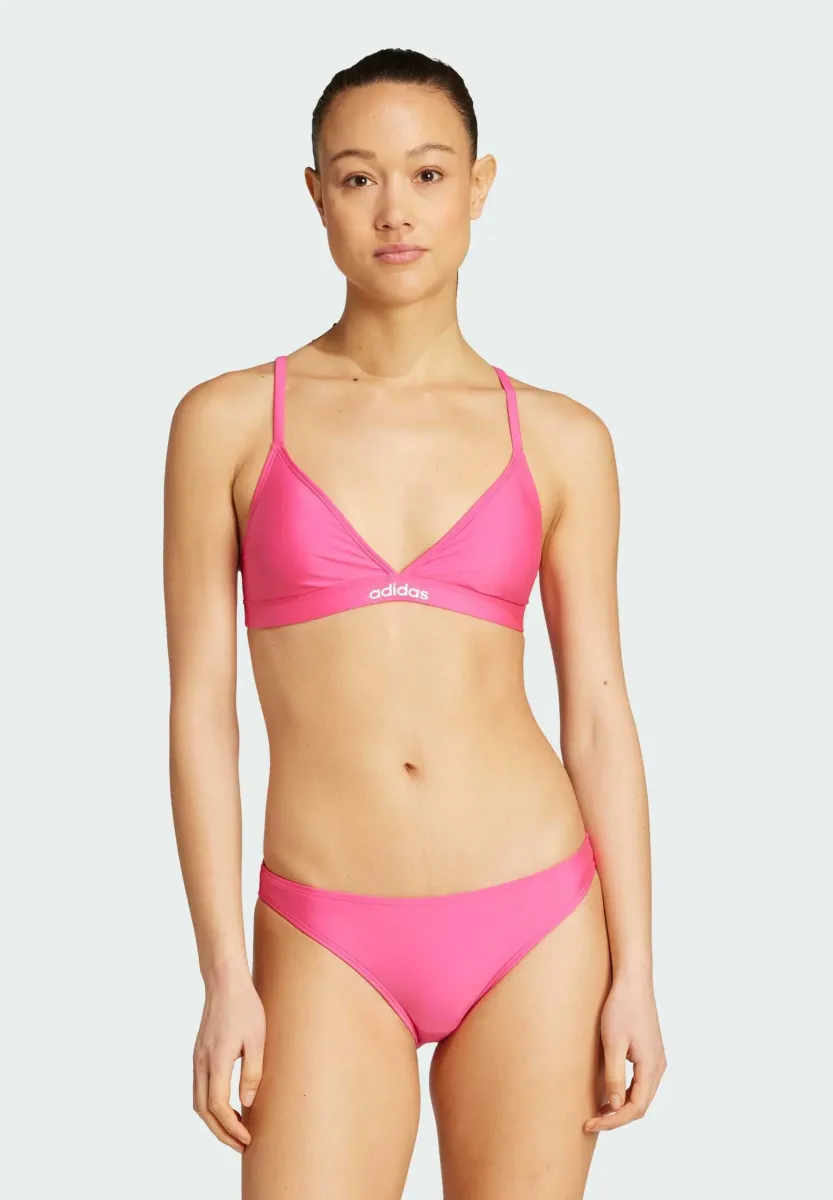 TRIANGLE 2-WAY STRAPS SET - Bikini - shock pink   white