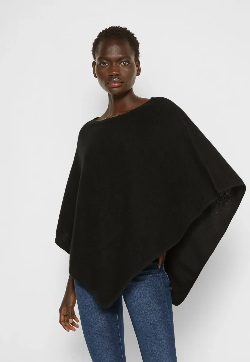 TRIANGLE PONCHO - Cape - black