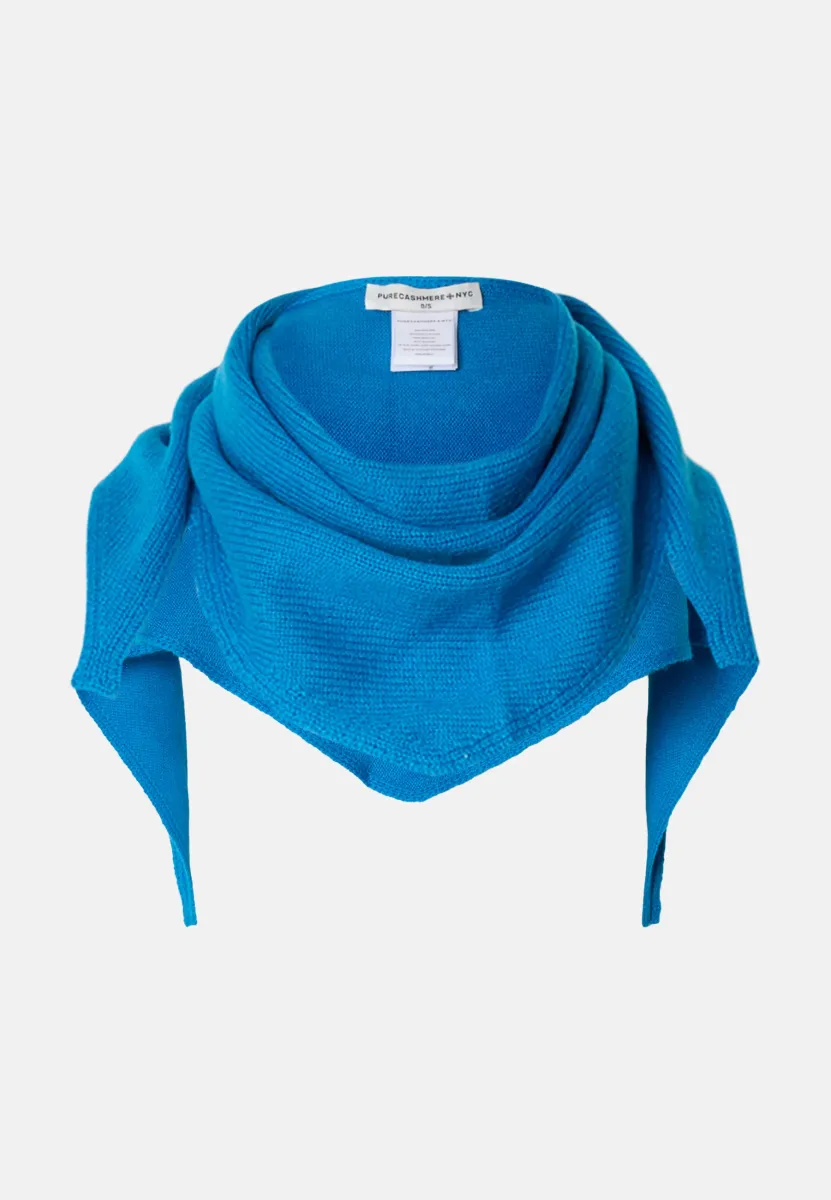 TRIANGLE SCARF - Schal - blue