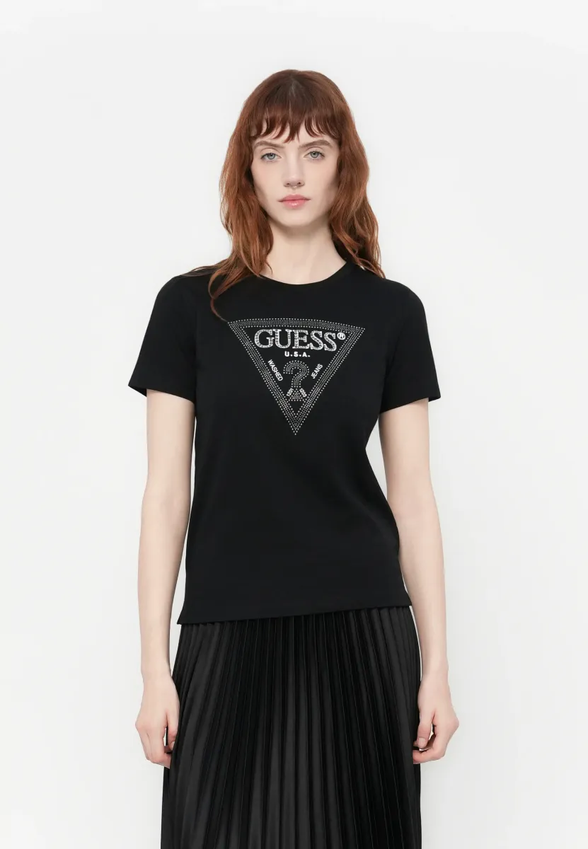 TRIANGLE TEE - T-Shirt print - jet black