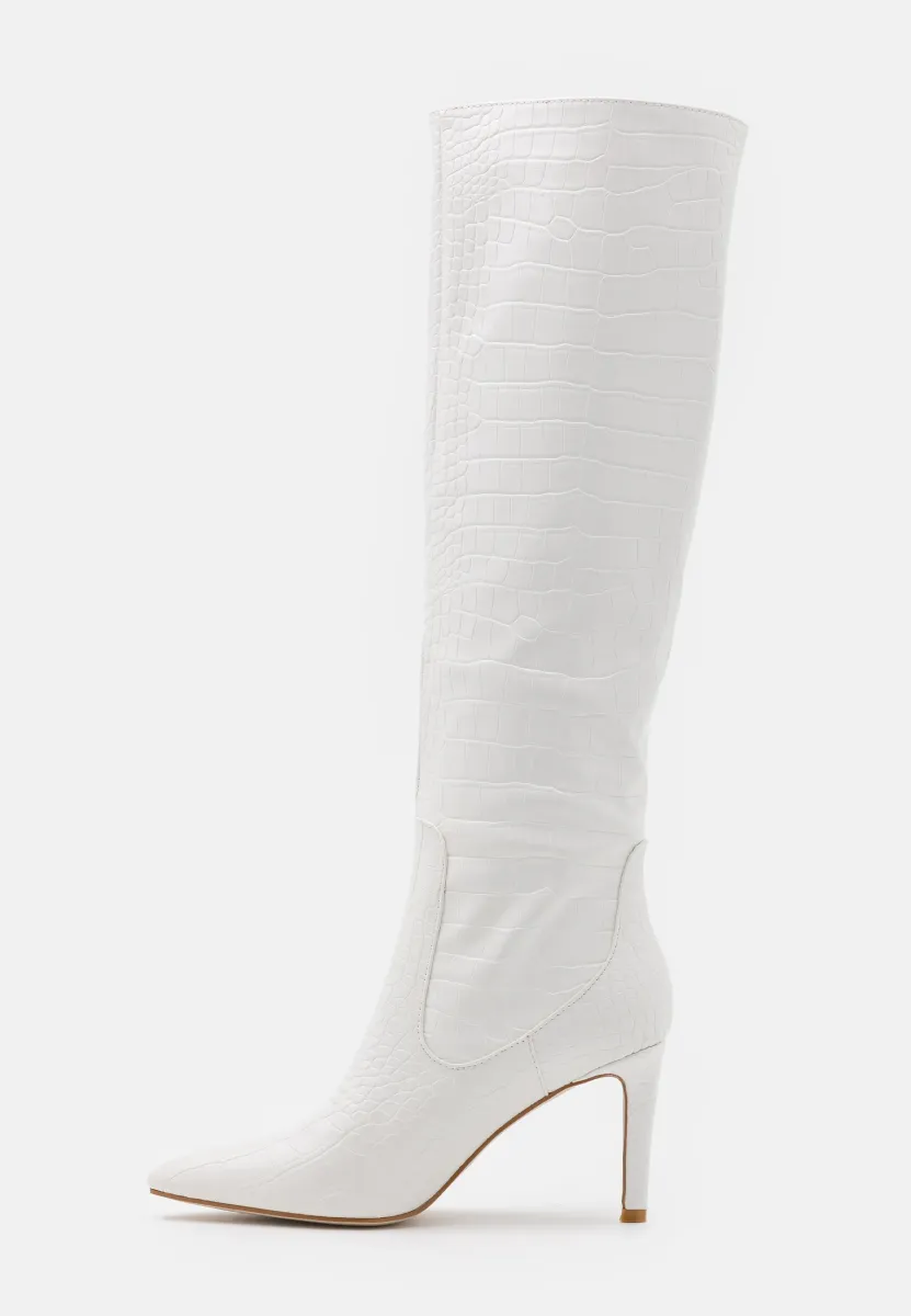 TRIBUTE - High Heel Stiefel - white
