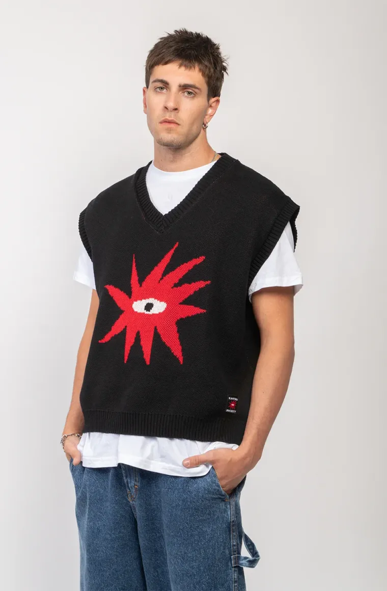 TRICKY LOVE UNISEX - Strickpullover - black
