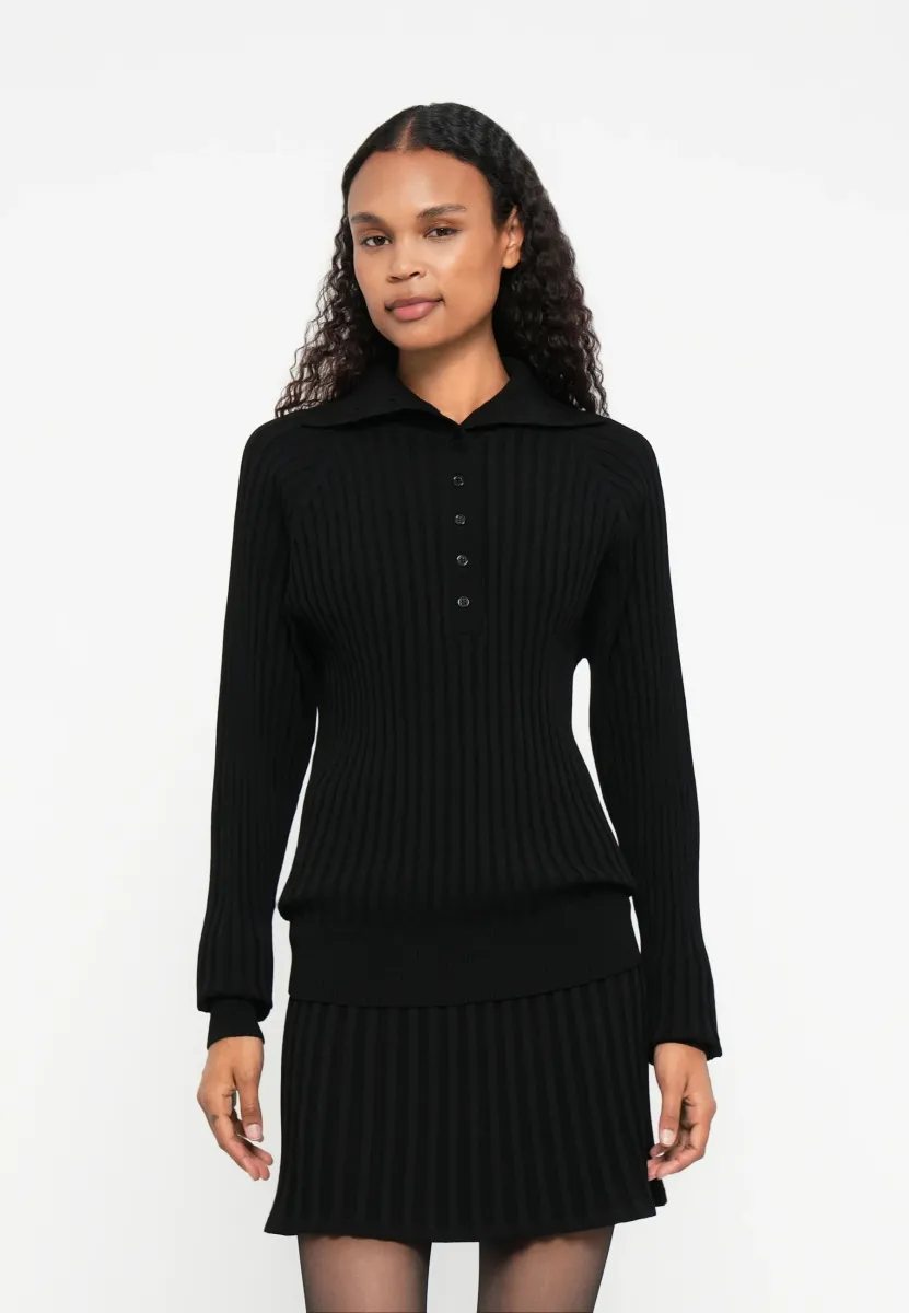 TRINE  - Strickpullover - black