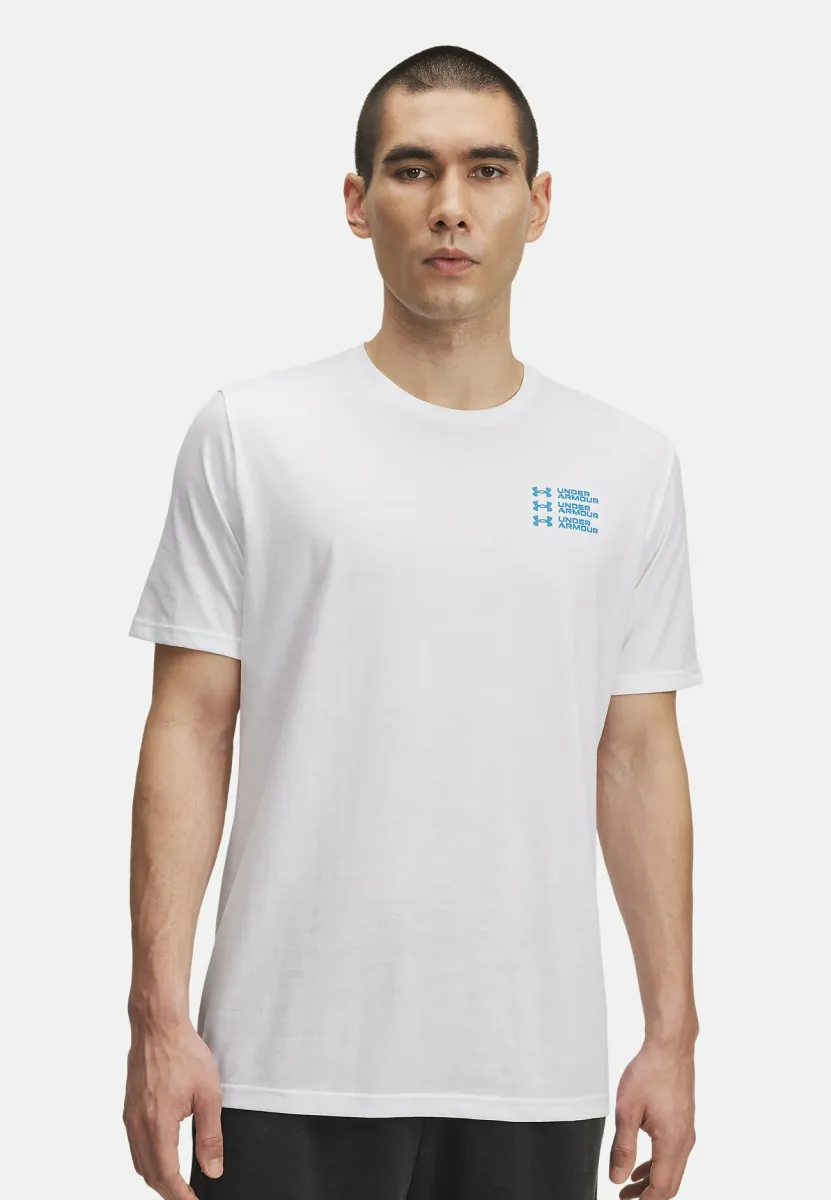 Triple Stack Left Chest Logo - T-Shirt print - white (100)
