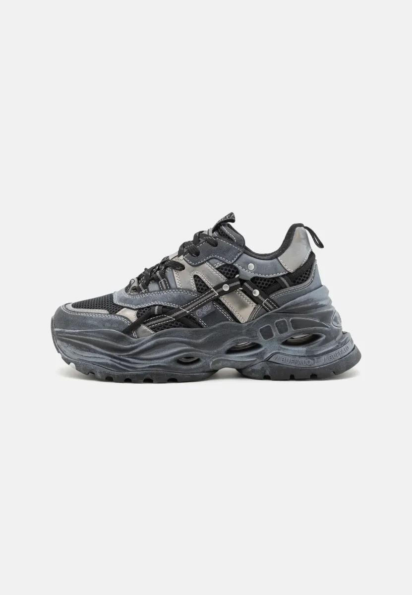 TRIPLET HOLLOW VNTG - Sneaker low - black/silver