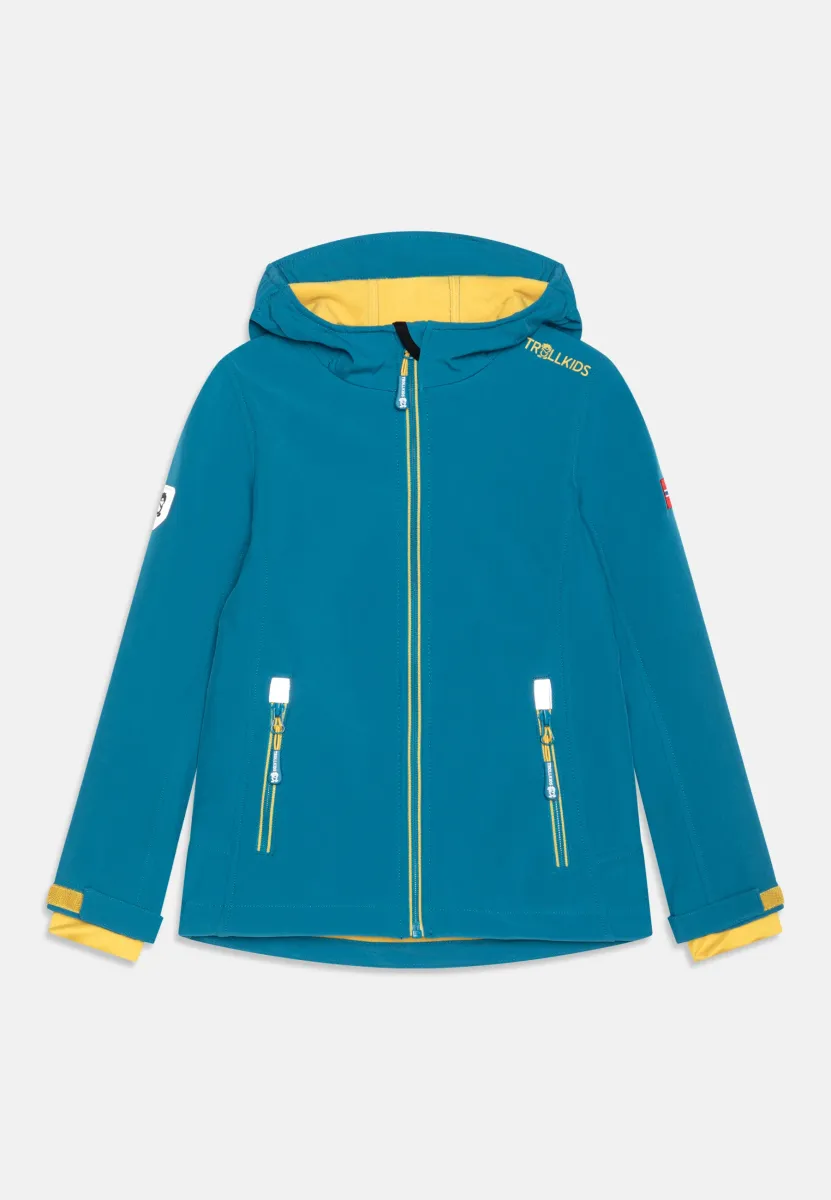 TROLLFJORD UNISEX - Softshelljacke - atlantic blue/ginger