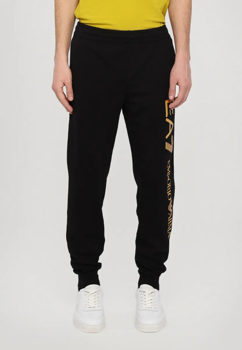 TROUSER - Jogginghose - black/gold