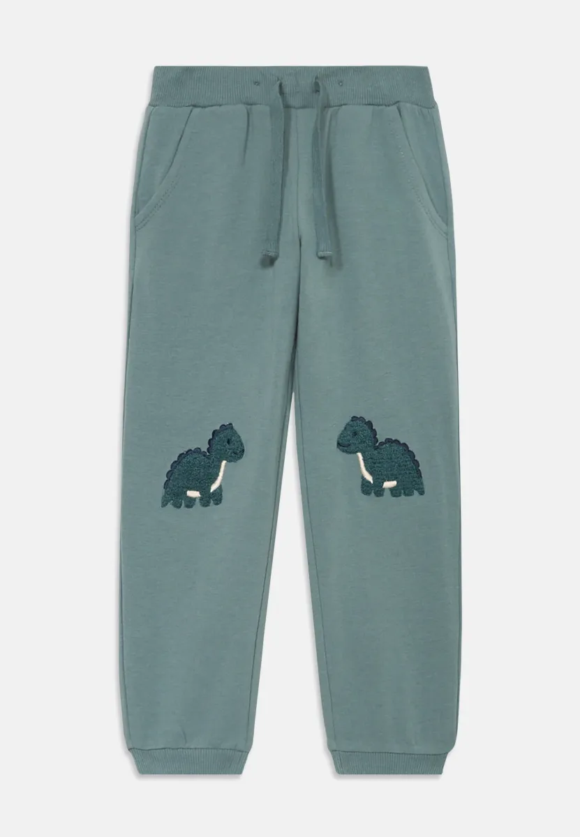 TROUSERS DINO KNEE - Jogginghose - dusty aqua