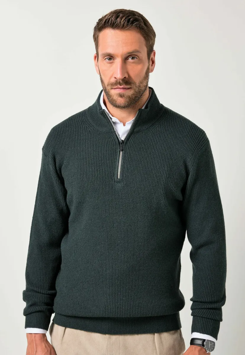 TROYER - Strickpullover - midnight green