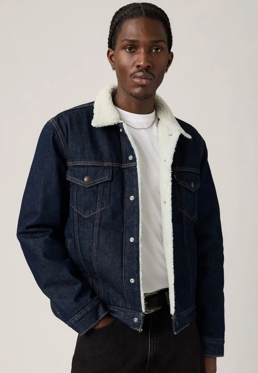 TRUCKER  - Jeansjacke - give it a rinse sherpa