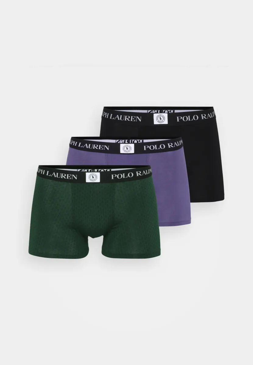 TRUNK 3 PACK - Boxer Briefs - berry/dark green/black