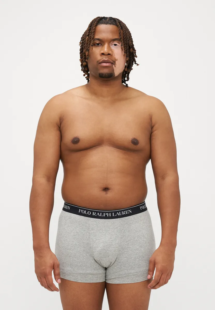 TRUNK 3 PACK - Boxer Briefs - black/white/grey heather