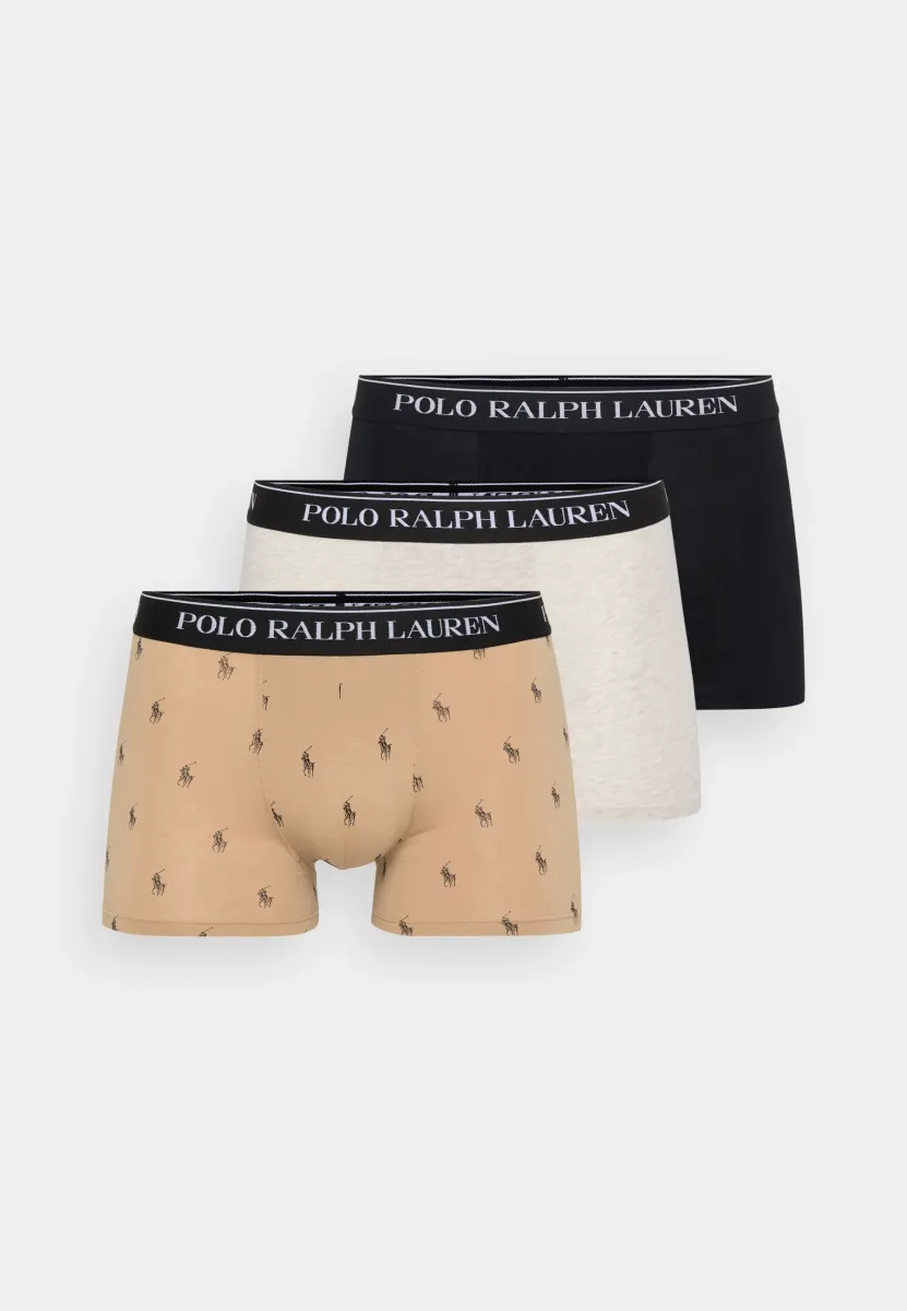 TRUNK 3 PACK - Boxer Briefs - camel/grey heather/black