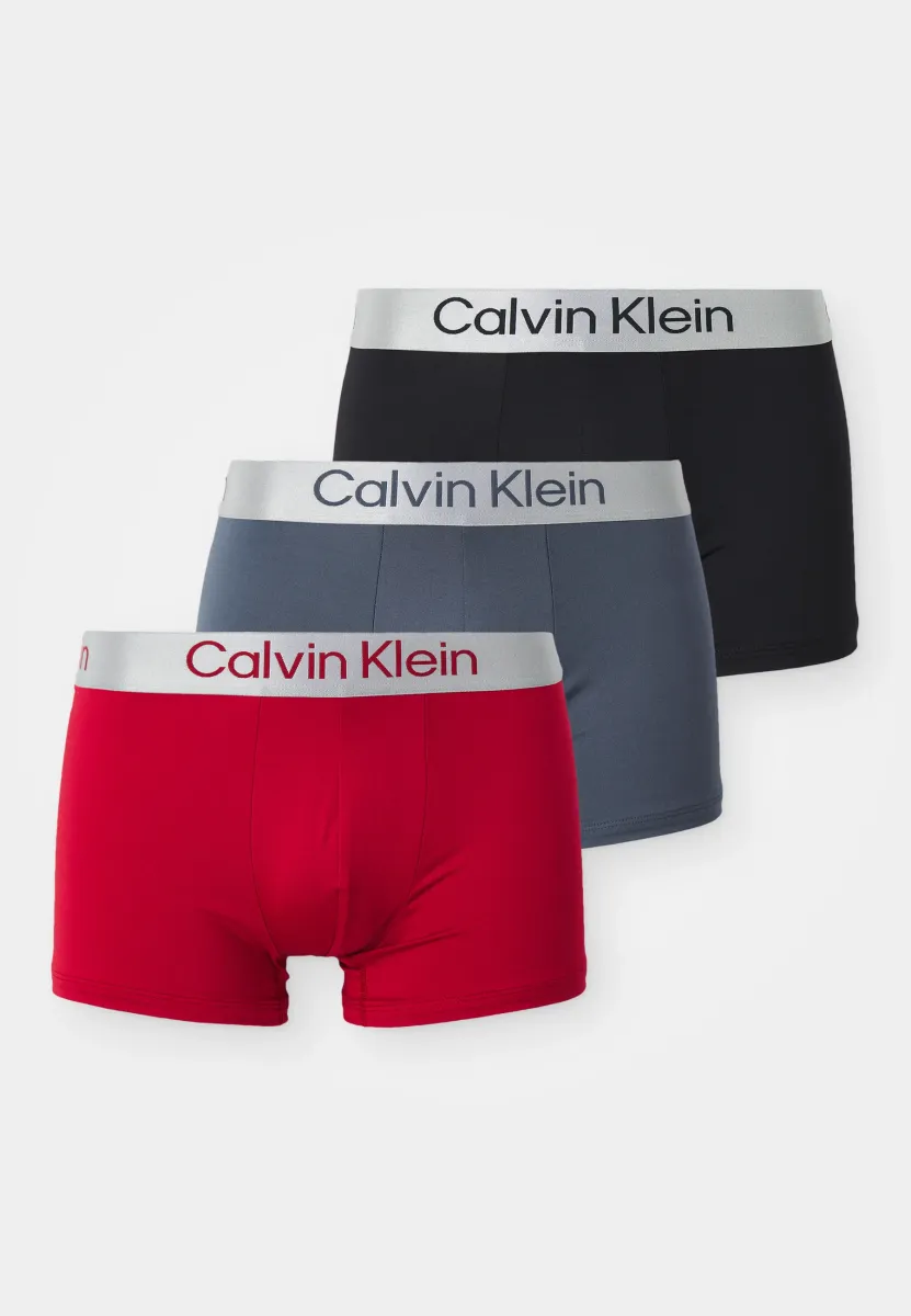 TRUNK 3 PACK - Boxer Briefs - red stamp/black/turbulence