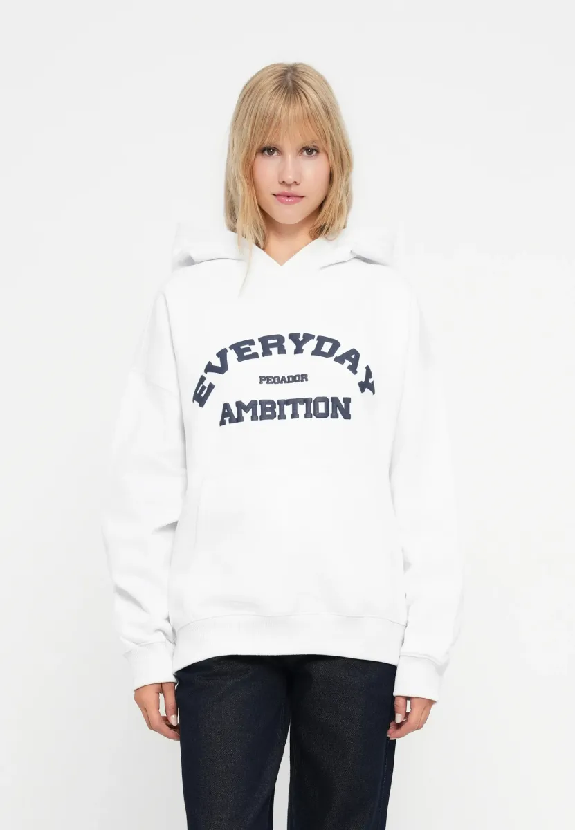 TULIA OVERSIZED HOODIE - Kapuzenpullover - white