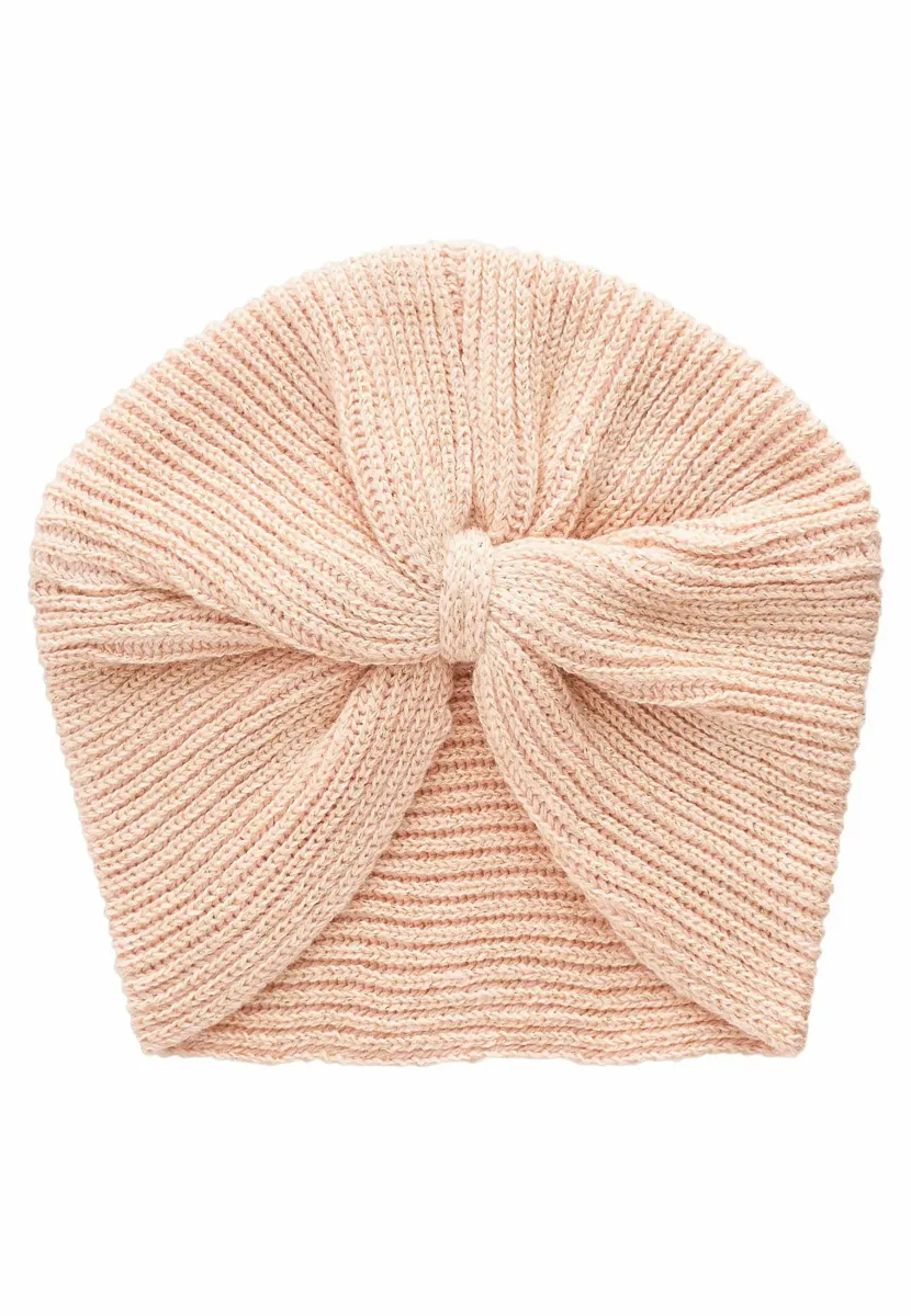 TURBAN REGULAR FIT - Mütze - peach pink gold sparkle