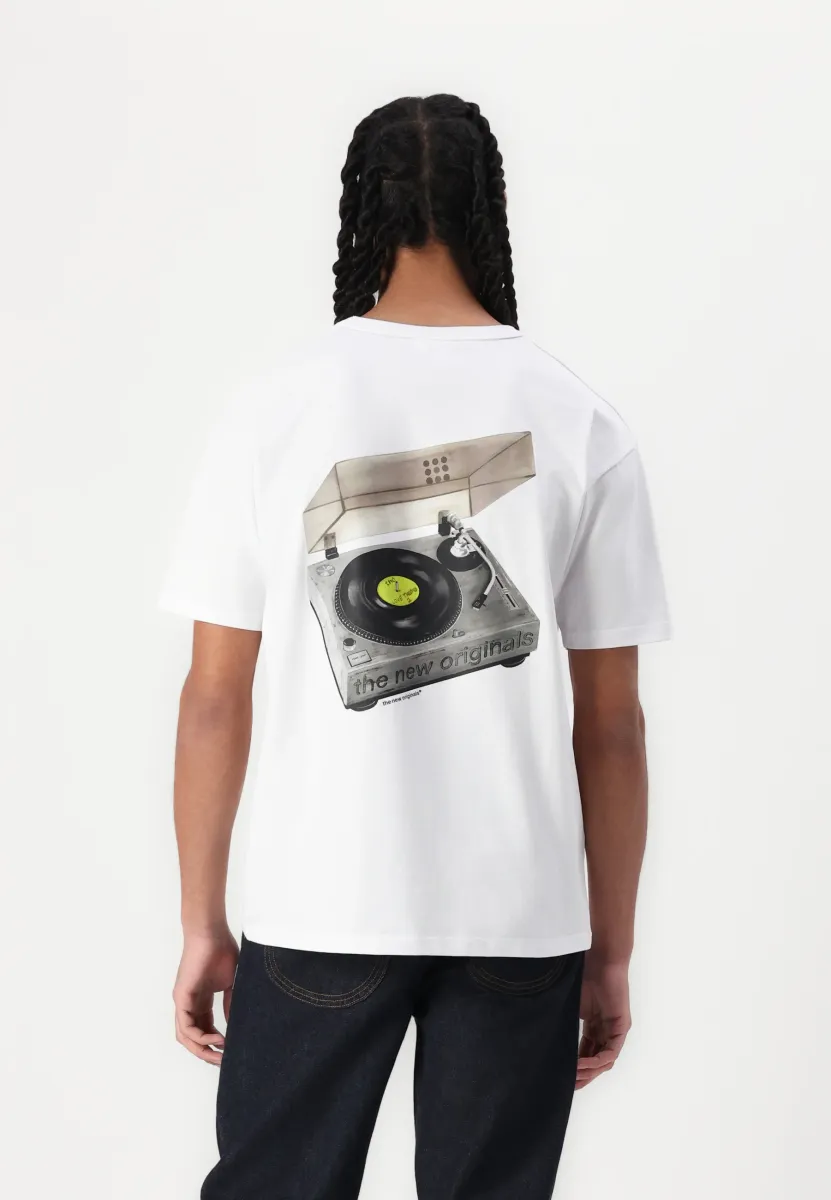 TURNTABLE TEE - T-Shirt print - white
