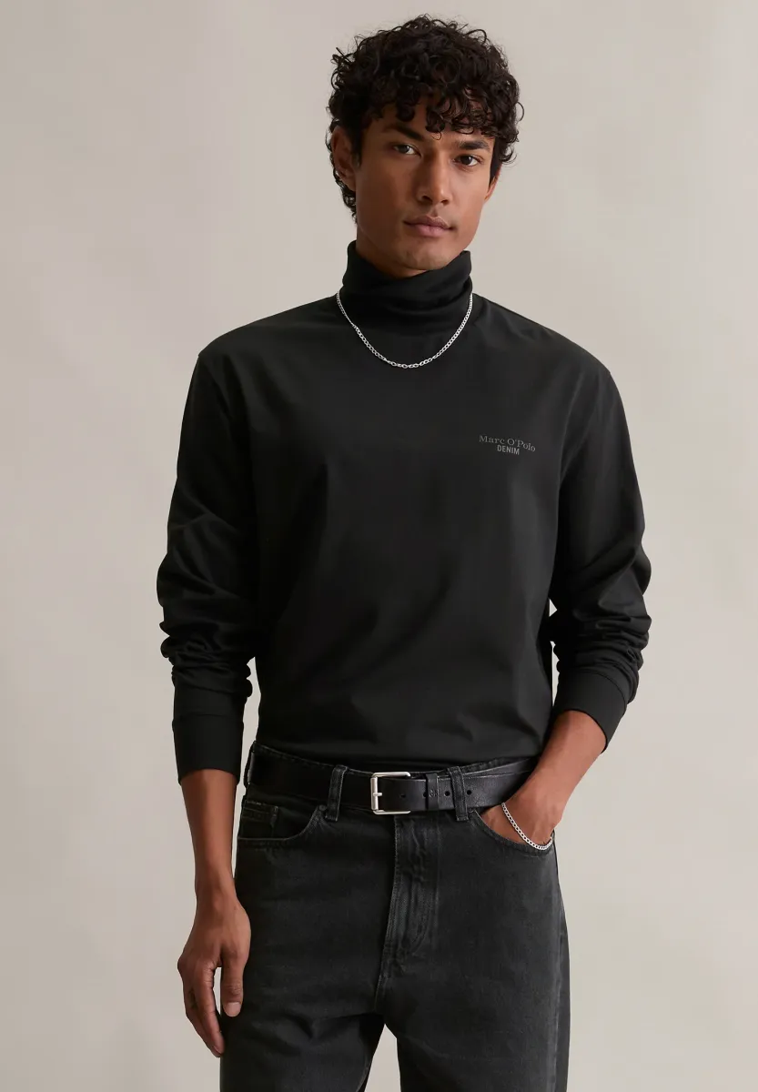 TURTLE NECK - Langarmshirt - black