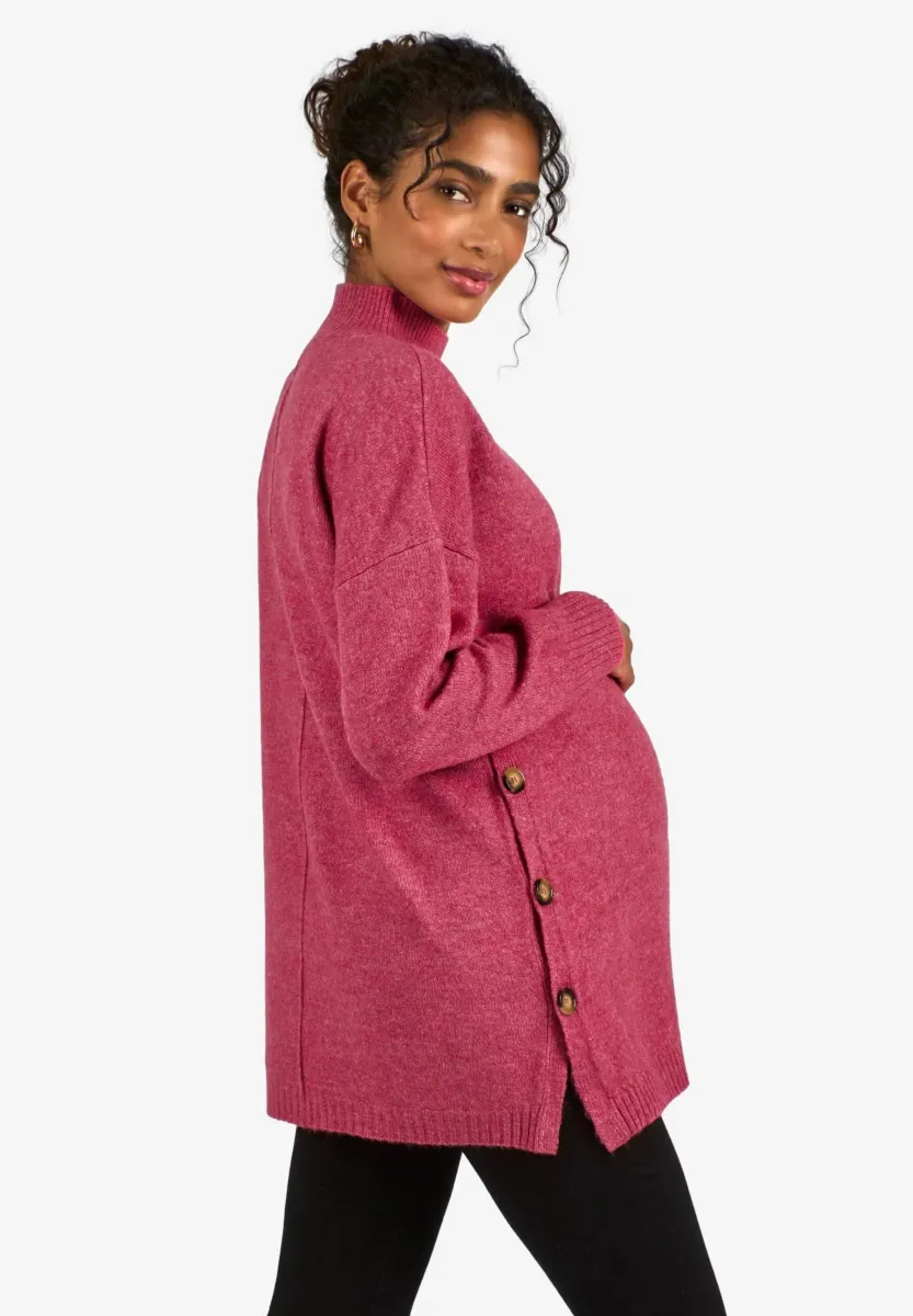 TURTLE NECK MATERNITY NURSING - Strickpullover - pink