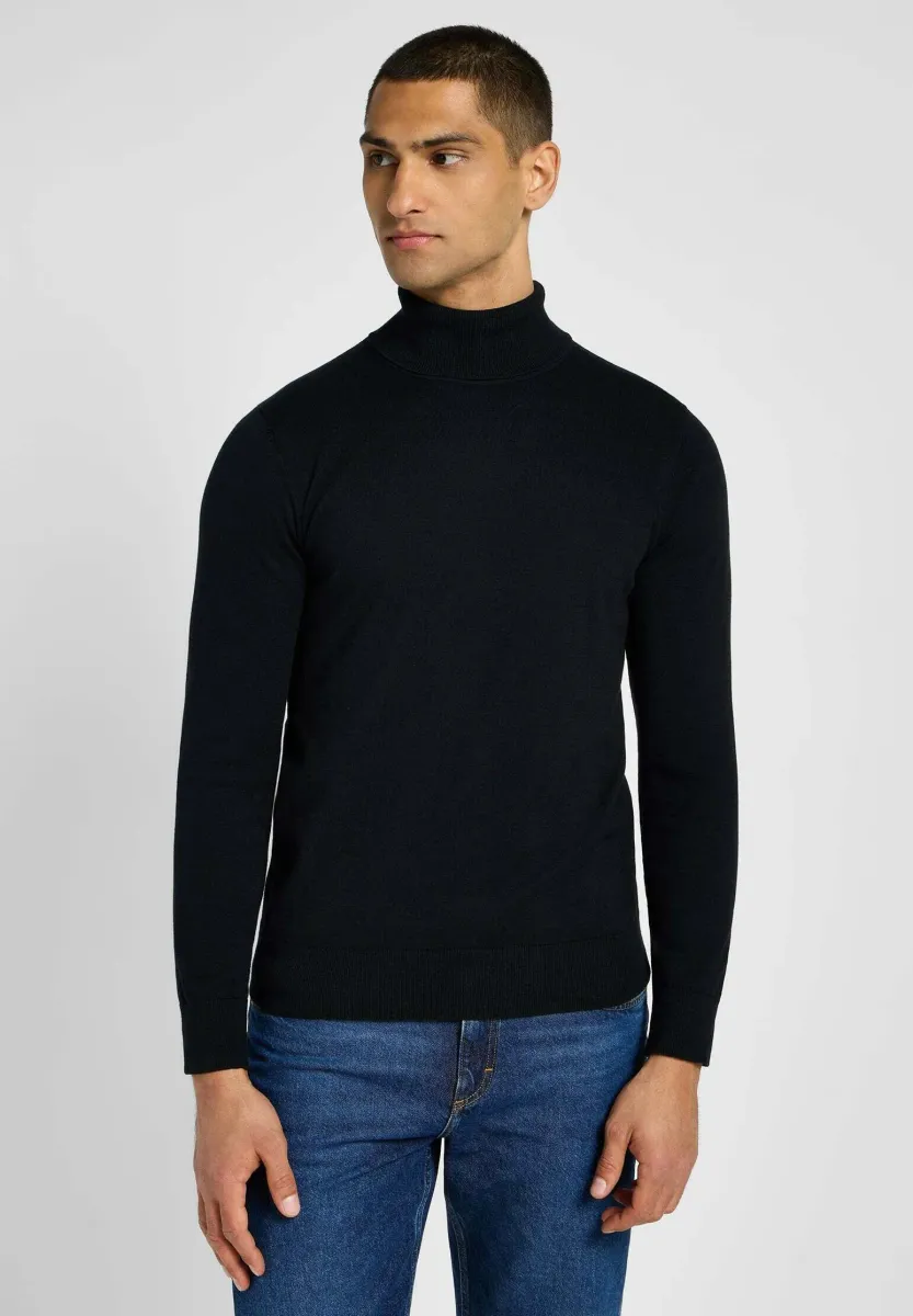 TURTLE NECK - Strickpullover - schwarz