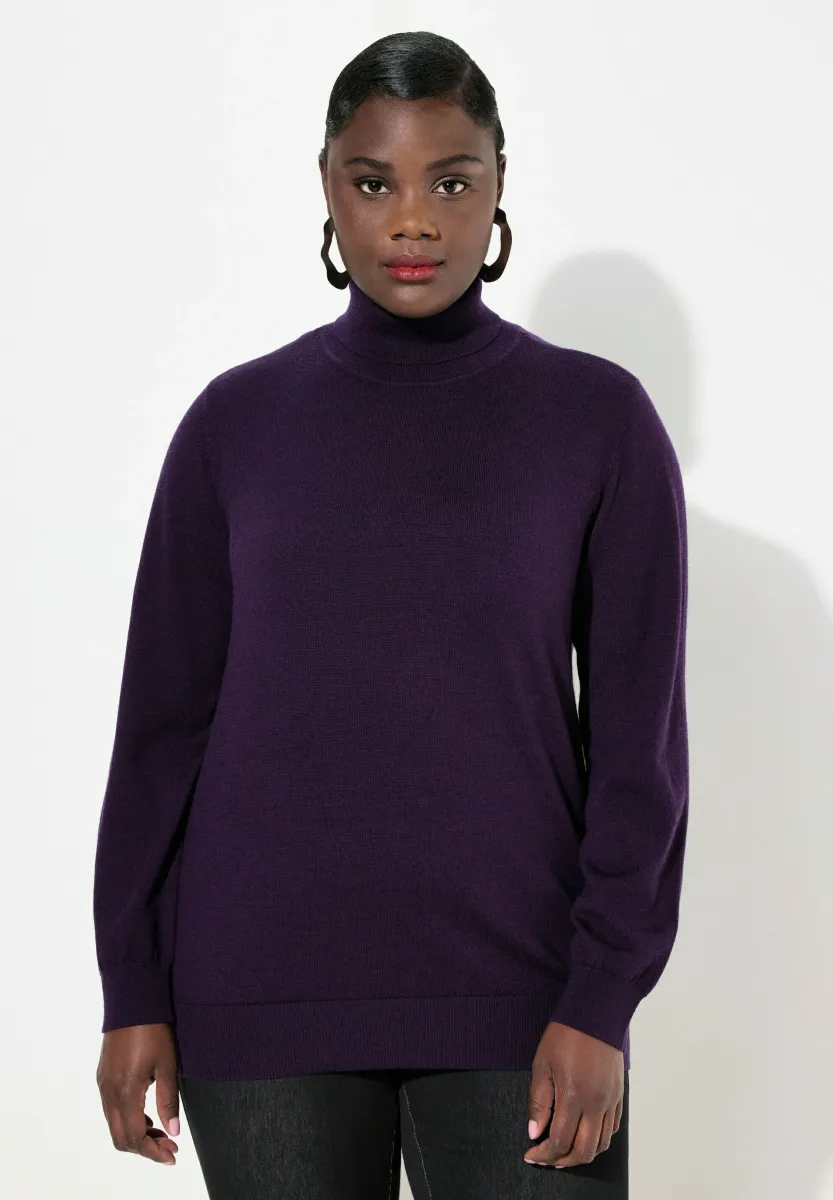 TURTLENECK - Strickpullover - blackberry