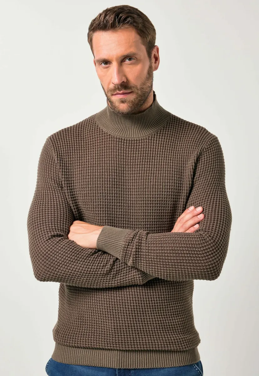 TURTLENECK  - Strickpullover - light brown