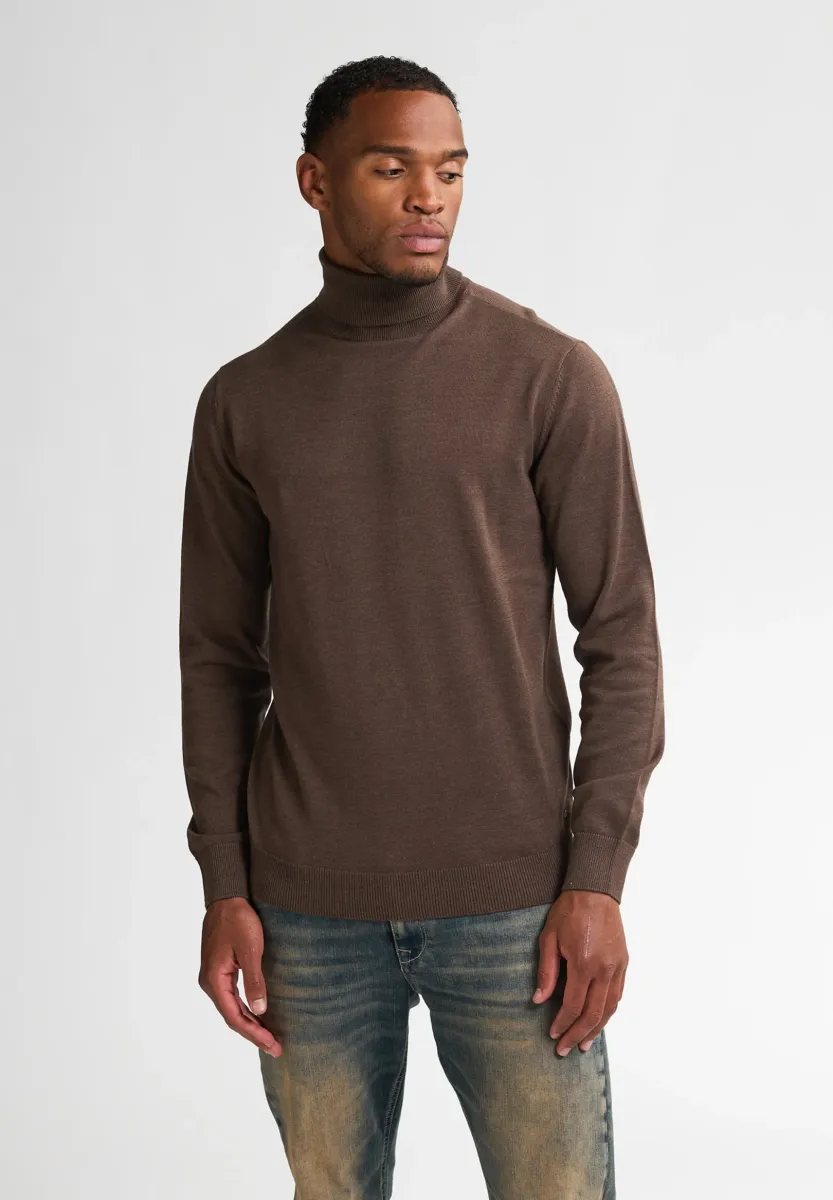 TURTLENECK - Strickpullover - mud