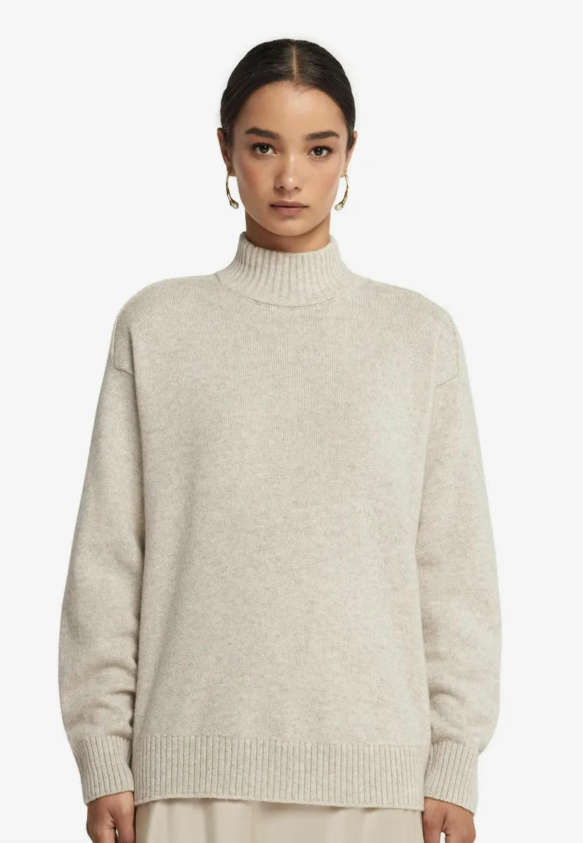 TURTLENECK - Strickpullover - natürlich stone