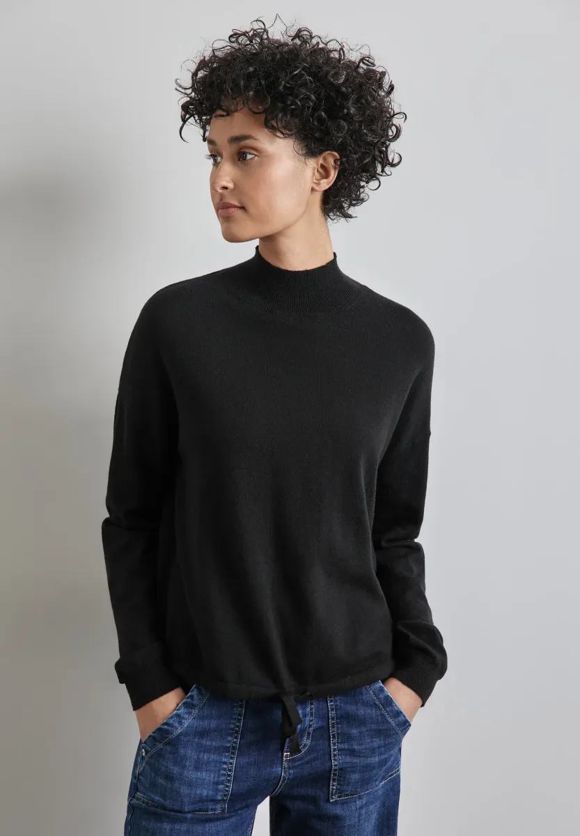 TURTLENECK - Strickpullover - schwarz