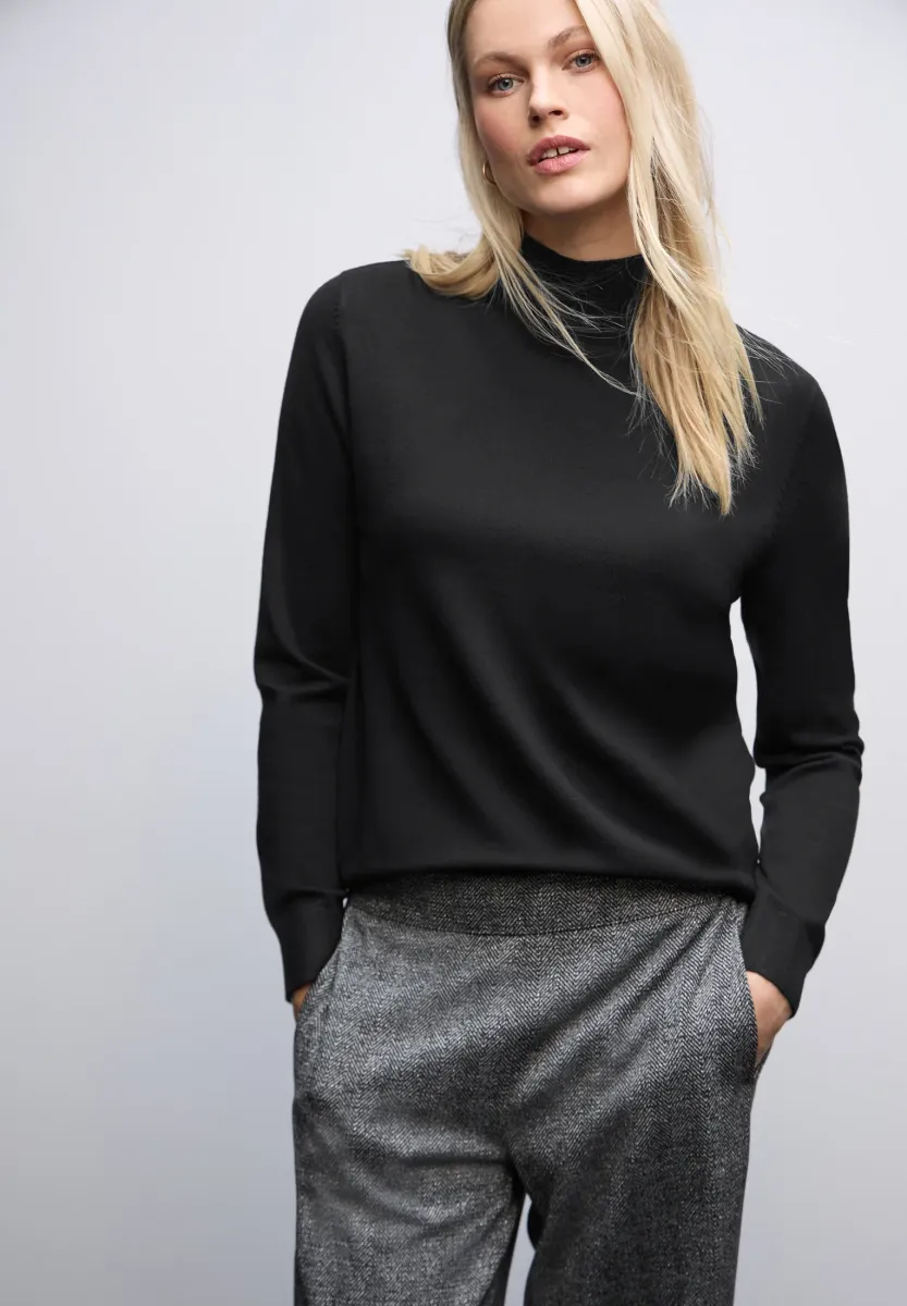 TURTLENECK - Strickpullover - schwarz