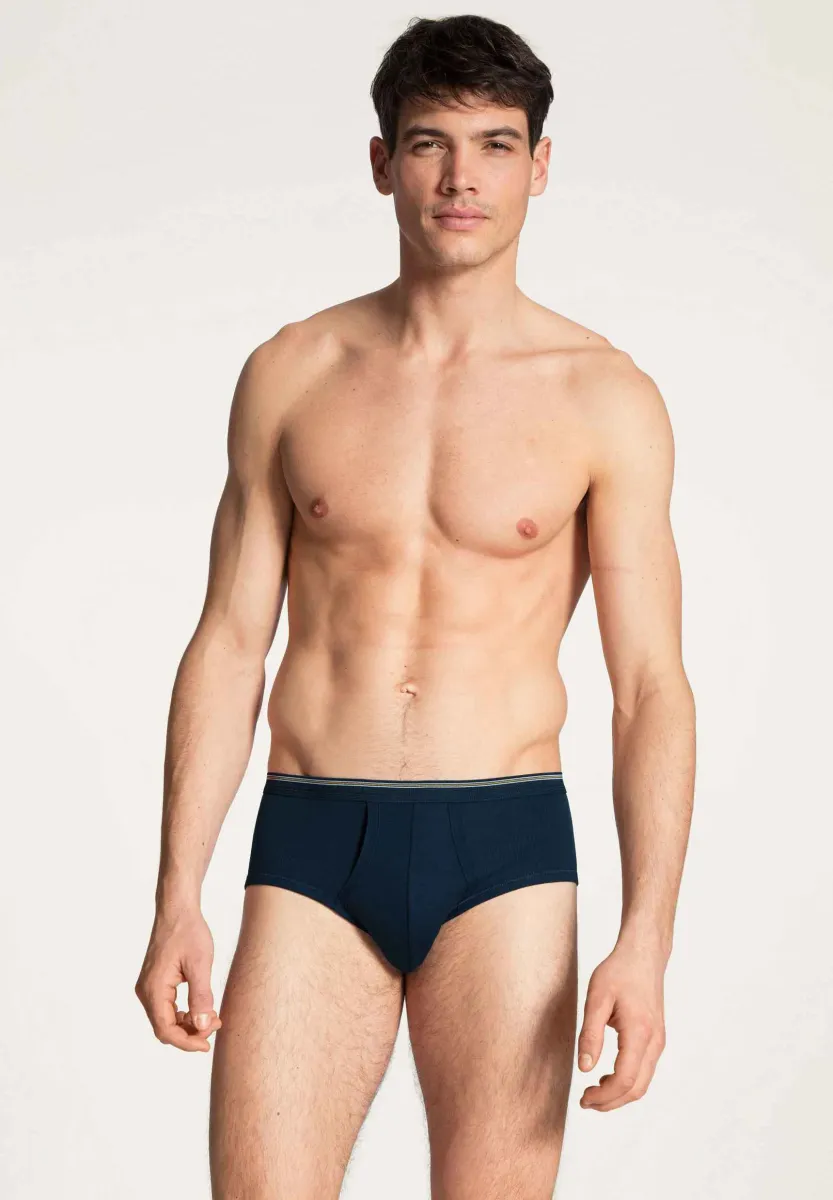 TWISTED COTTON MIT EINGRIFF - Slip - admiral