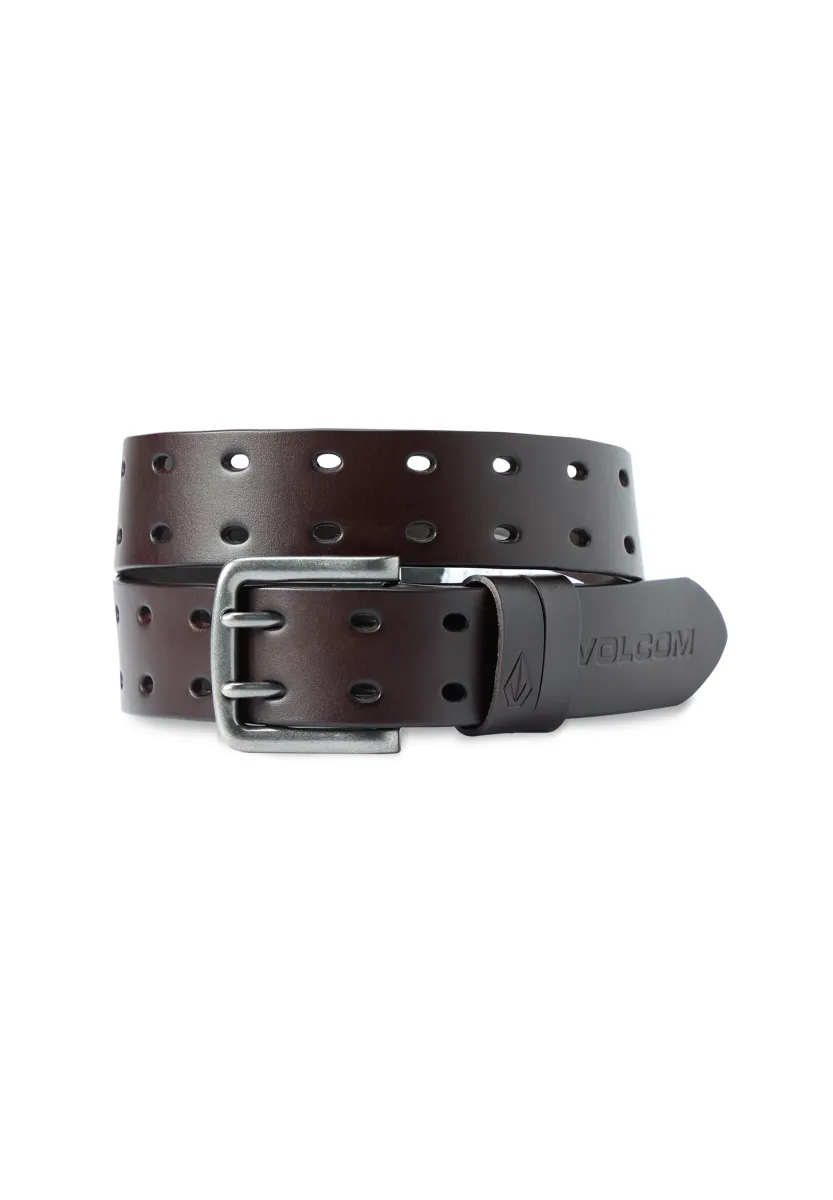 TWO SPIKE LEATHER - Gürtel - brown