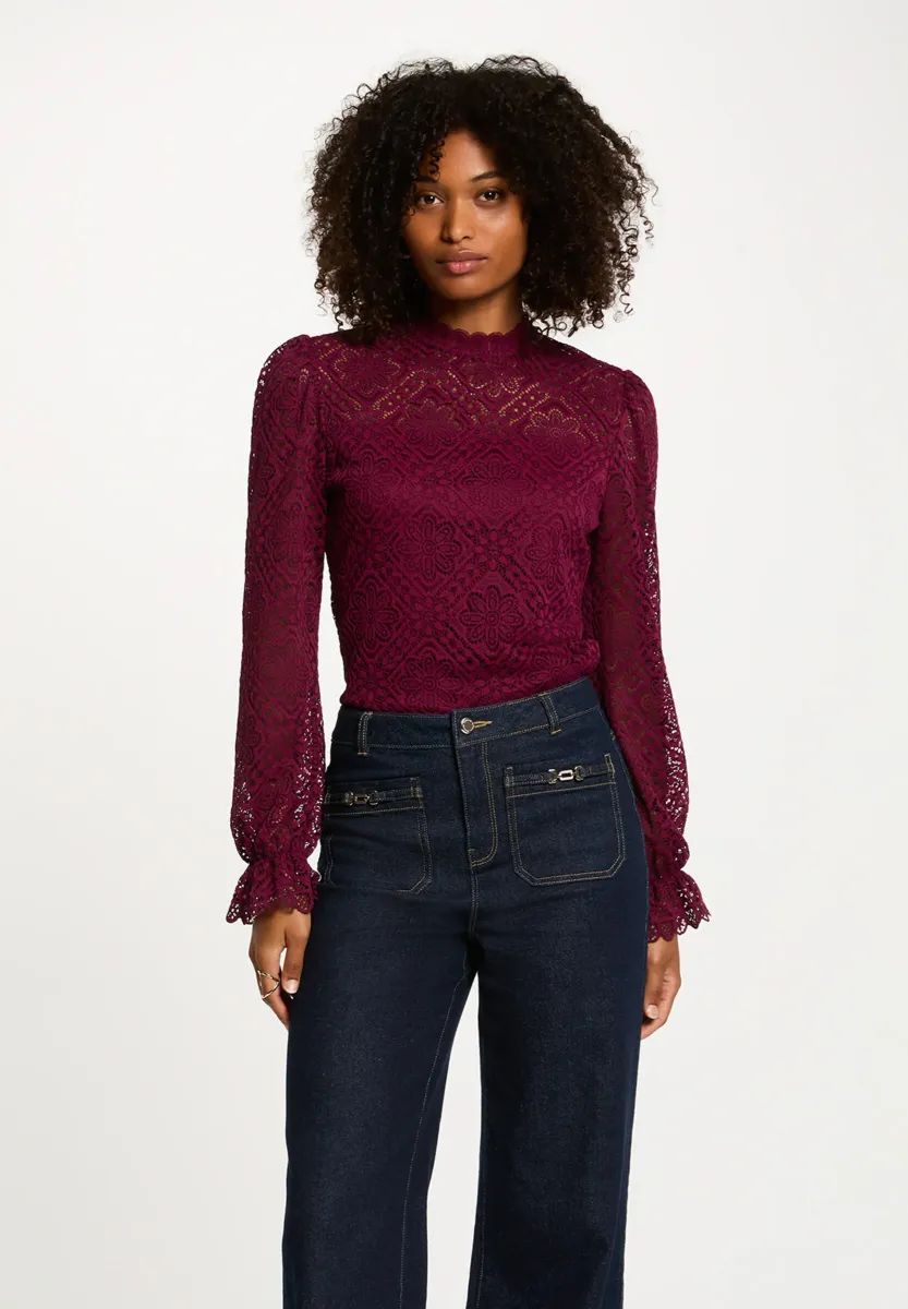 TYRIA - Bluse - plum m