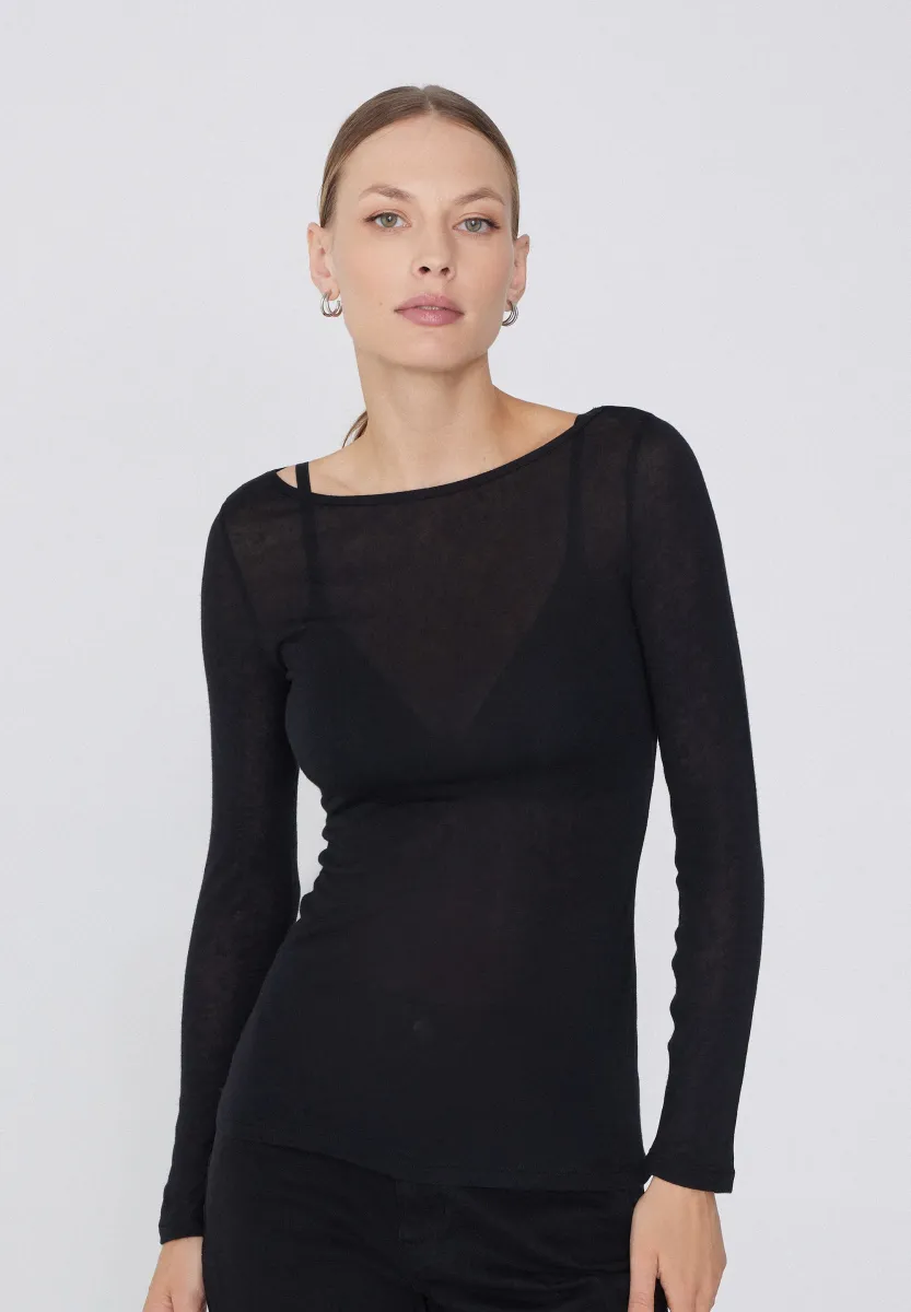 U-BOOT - Langarmshirt - Black