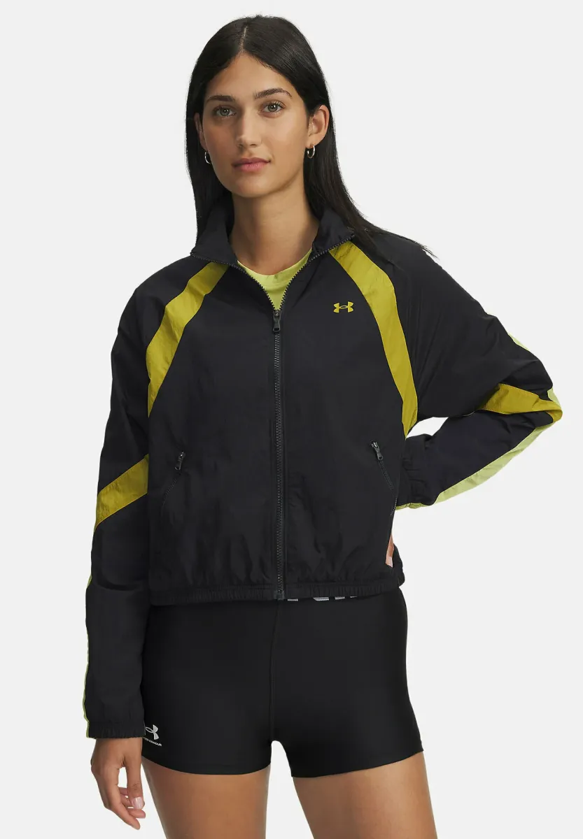 UA ICON CRINKLE  - Trainingsjacke - black