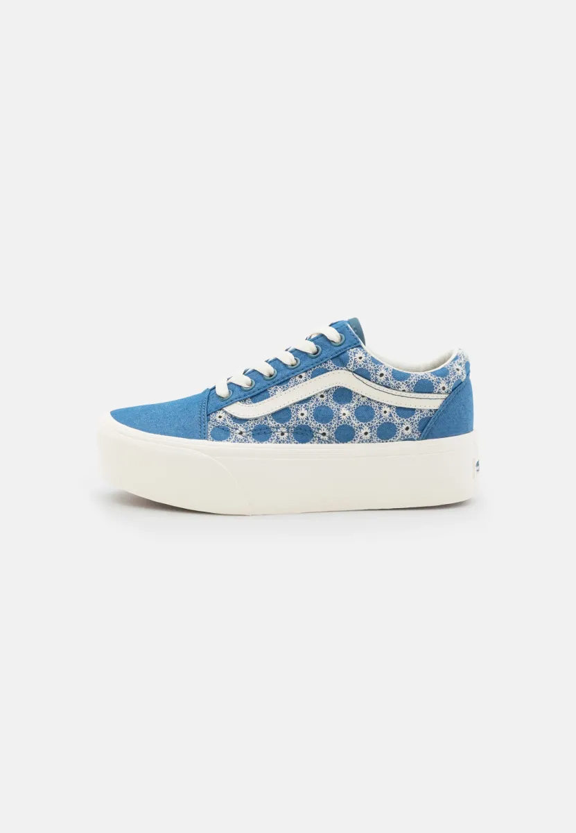 UA OLD SKOOL STACKFORM - Sneaker low - denim mix blue