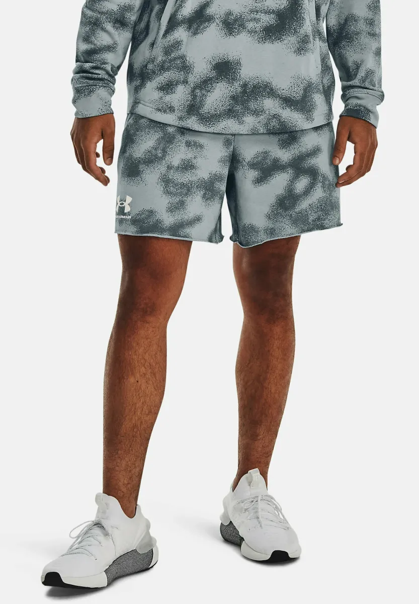 UA RIVAL TERRY 6IN - Kurze Sporthose - harbor blue