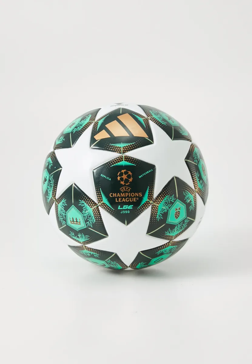 UCL LGE J350 UNISEX - Fußball - white/shadow green/solar slime