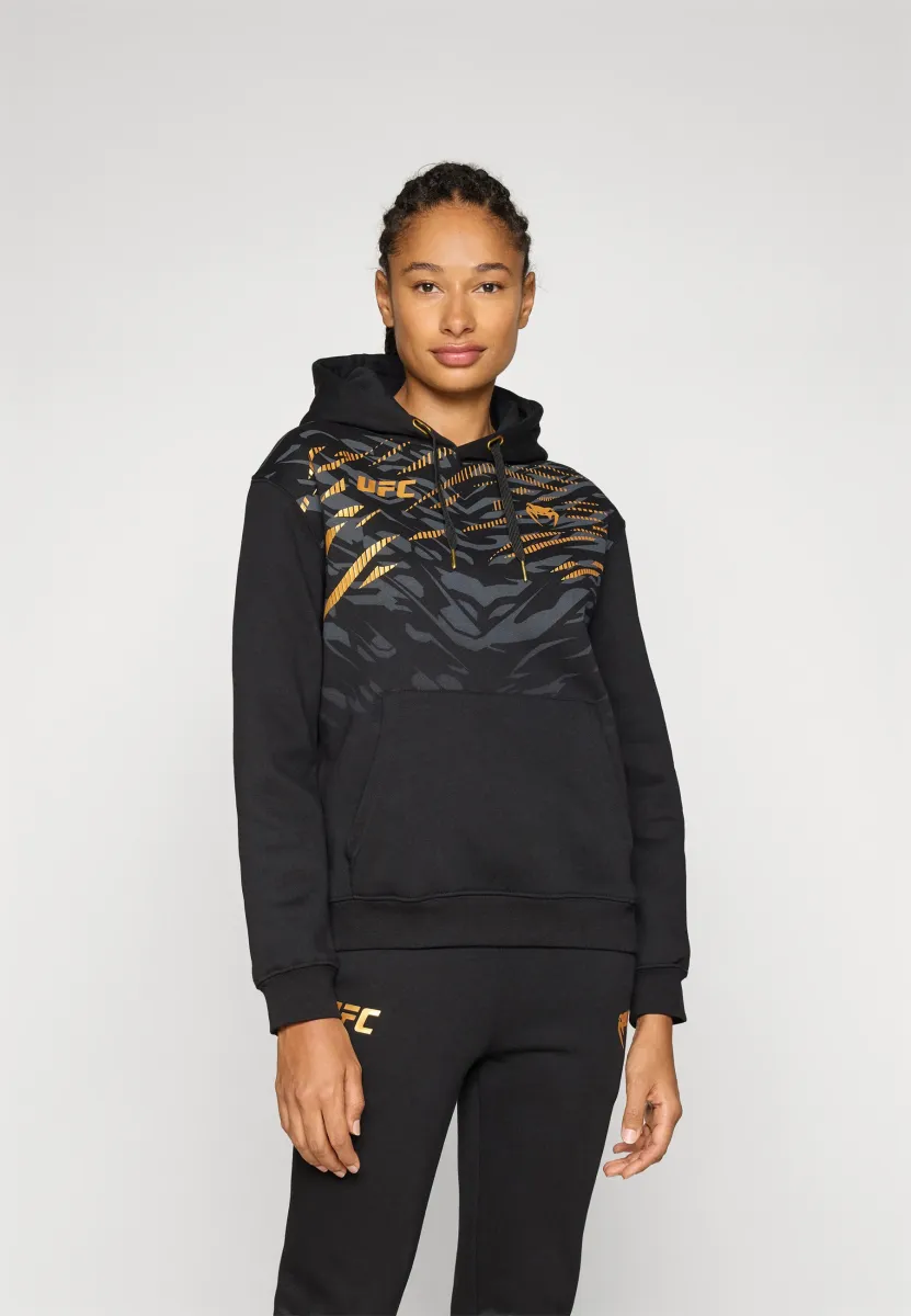 UFC FUSION WOMENS REPLICA HOODIE CHAMPION - Kapuzenpullover - black/gold