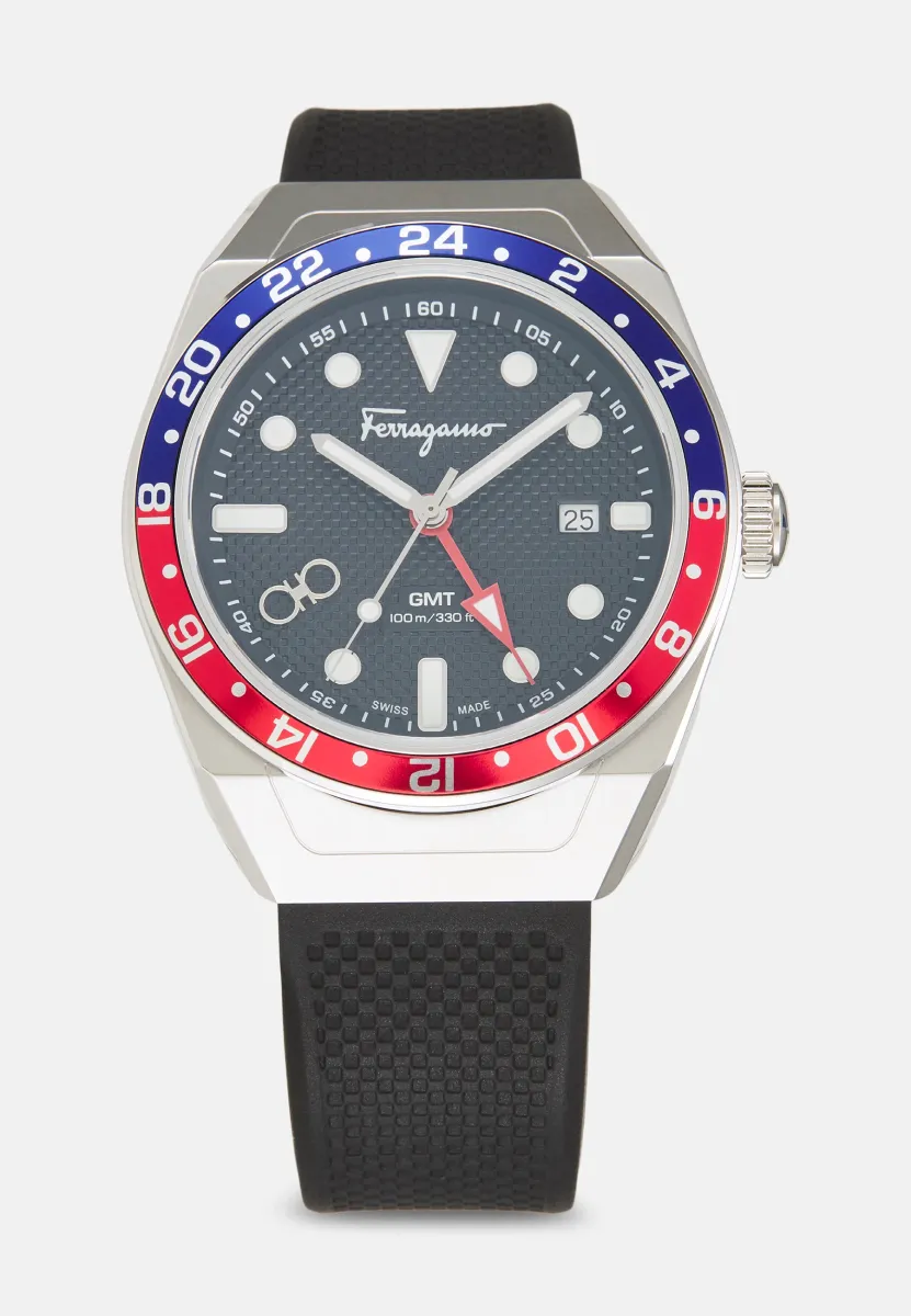 Uhr - black/red/blue
