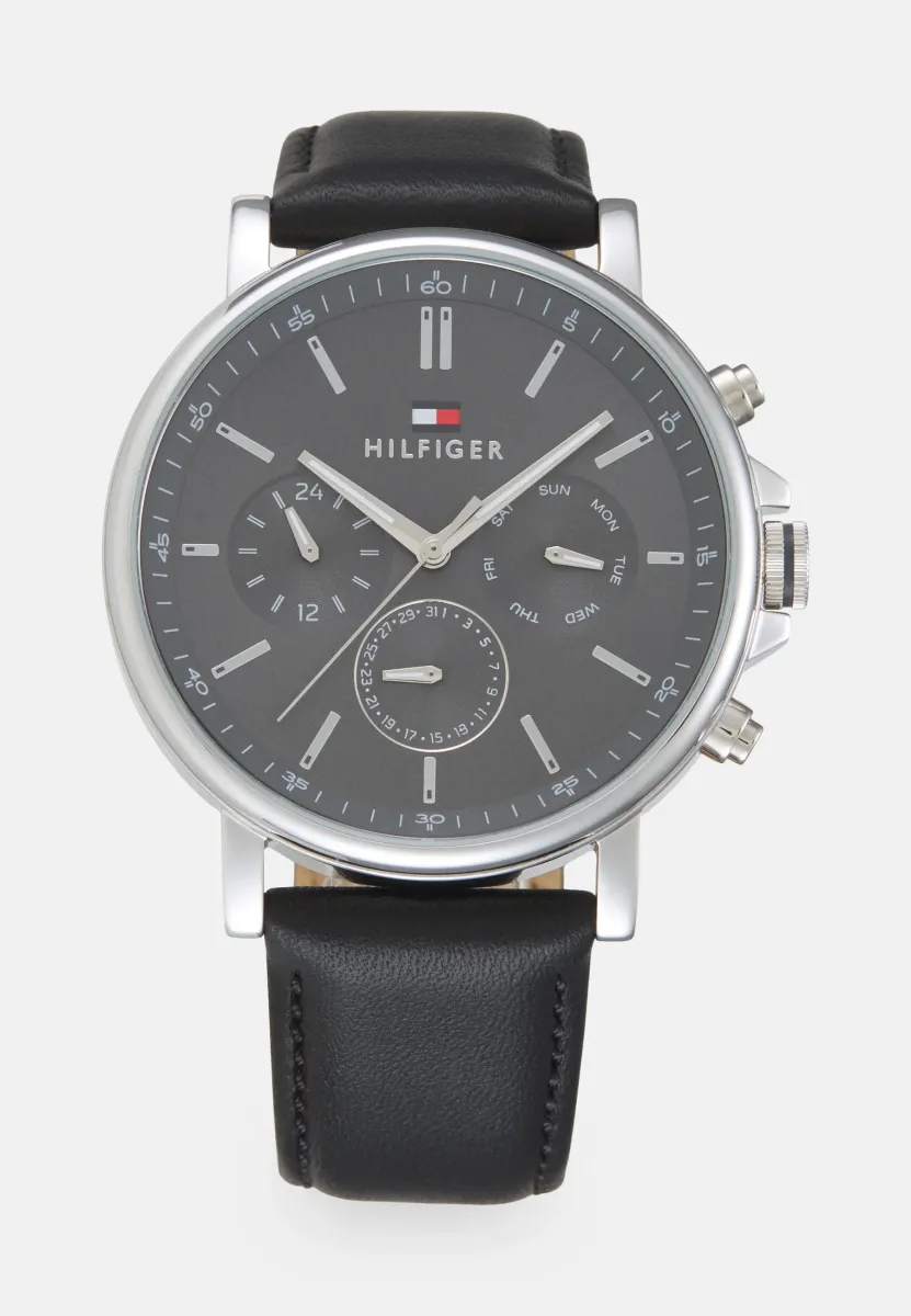 Uhr - black/silver-coloured