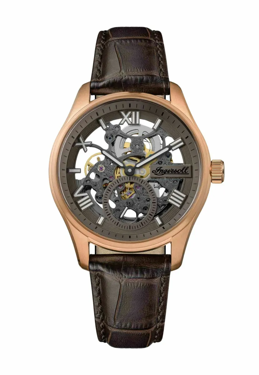 Uhr - braun/roségold