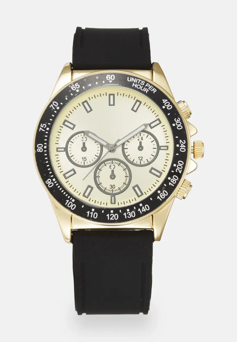 Uhr - gold-coloured/black