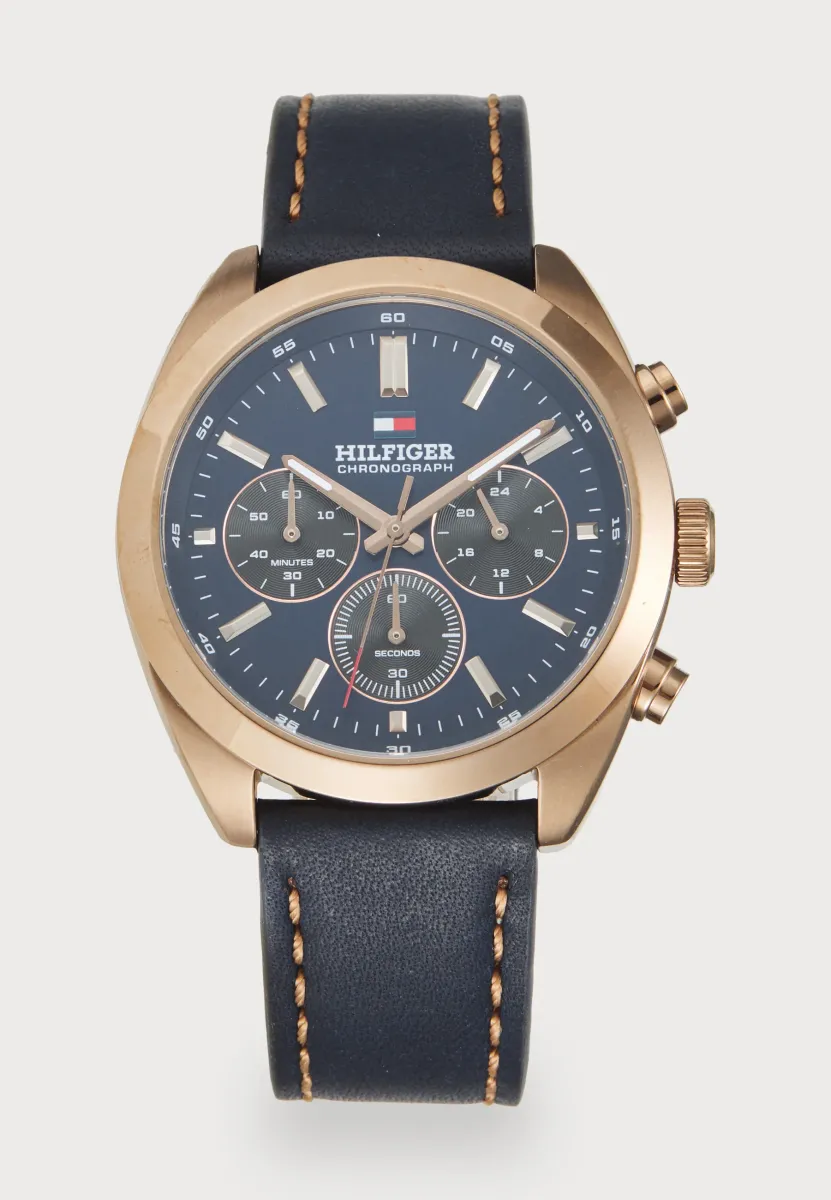 Uhr - rosegold-coloured/ blue