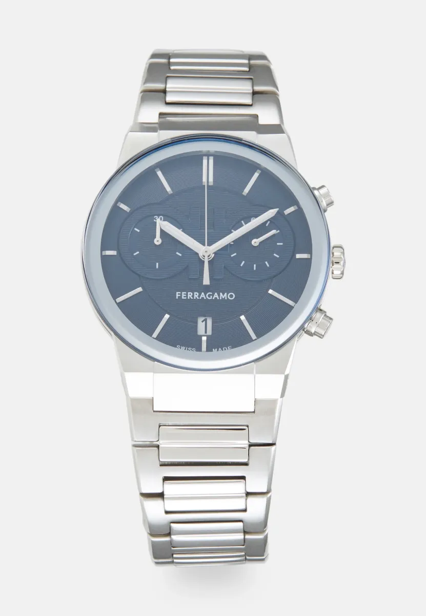 Uhr - silver-coloured/blue
