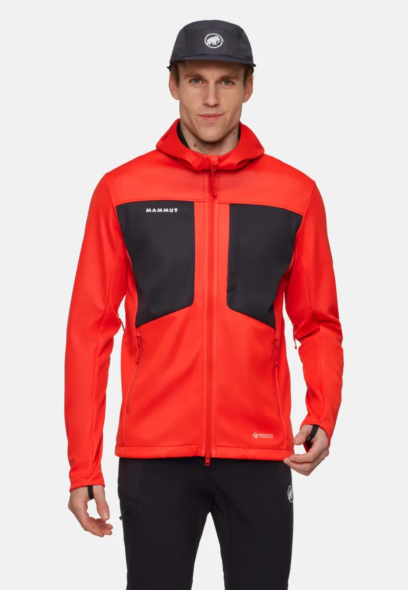 ULTIMATE HOODED JACKET MEN - Softshelljacke - mammut red black