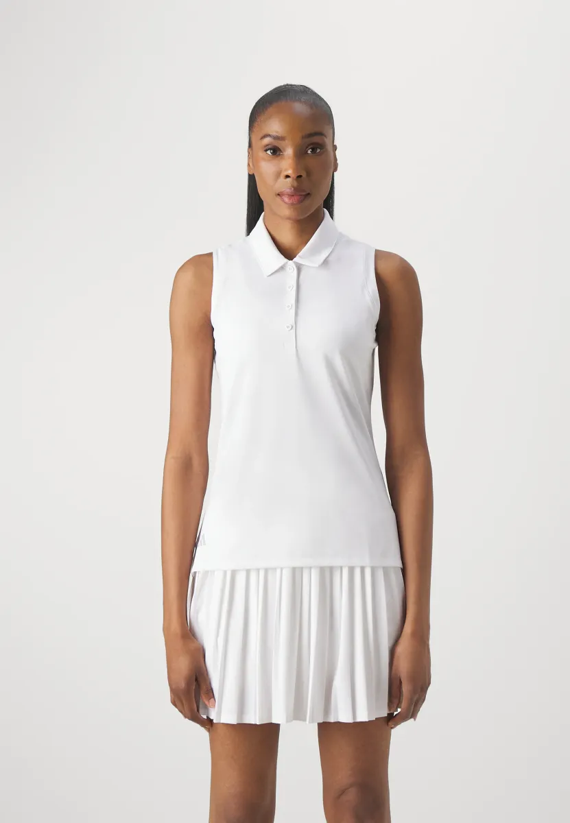 ULTIMATE SOLID SLEEVELESS - Poloshirt - white